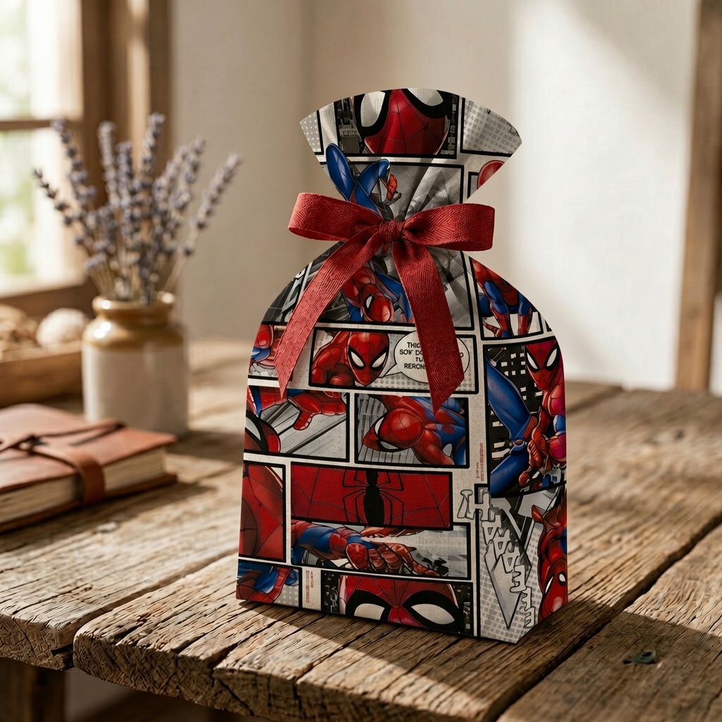 Saco Presente Homem Aranha Express Cromus