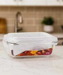 Kit 6 Potes de Vidro Belakaza 3 de 640ml e 3 de 370ml