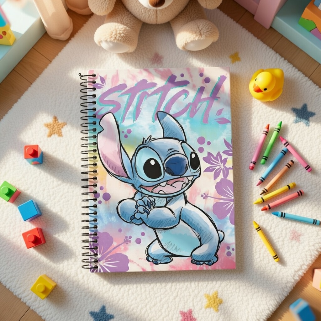 Caderno Escolar Disney Stitch 10 Matérias 160 Folhas