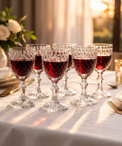 Conjunto de Taças em Vidro 6 peças Bico de Abacaxi 300ml