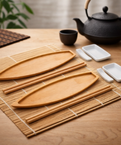 Conjunto para Sushi Bambu 8 Peças Nagasaki