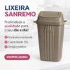 Lixeira Basculante 30L Sanremo Plástica Resistente