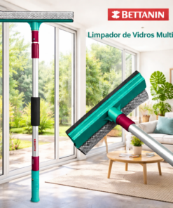 Mop Limpa Vidros Noviça 25cm com Rodo Limpeza Vidro