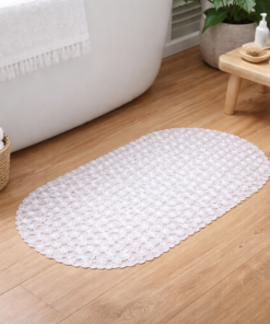 Tapete para Banheiro PVC Transparente Colorido 63x34cm