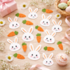 Adesivo Páscoa Infantil Coelhinho e Cenoura para Parede Lembrancinha