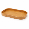 Bandeja de Bambu Decorativa para Servir e Organizar