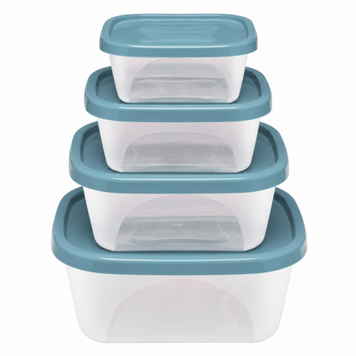 Conjunto de Potes Plástico Cozinha Viena 4 Peças Jaguar