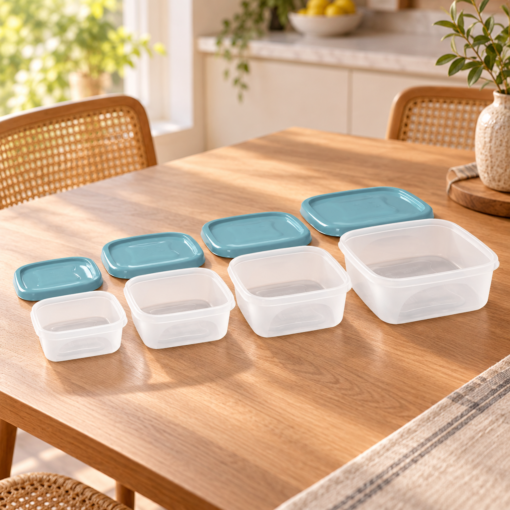 Conjunto de Potes Plástico Cozinha Viena 4 Peças Jaguar