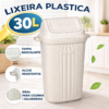 Lixeira Basculante 30L Sanremo Plástica Resistente