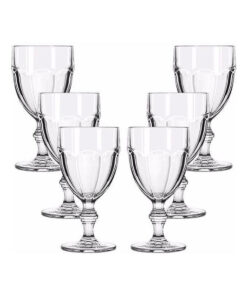 Jogo de Taças em Vidro Lotus 6 Peças 300ml Casambiente