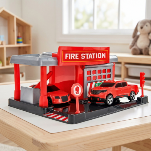 Posto de Bombeiro Brinquedo Play City Fire Station BS Toys