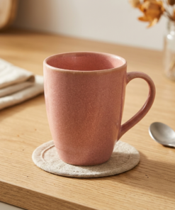 Caneca de Porcelana Rosa Hauskraft