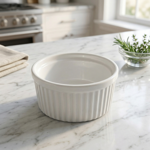 Ramequim de Porcelana Classic Branca Lyor