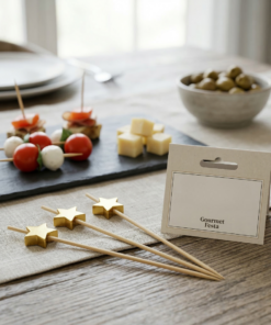 Palito de Bambu para Petiscos Estrela Dourada