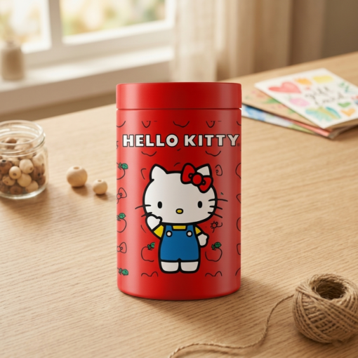 Pote Licenciado Hello Kitty Vermelho 1,5L Sanremo