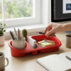 Organizador Plus Vermelho Sólido de Plástico Paramount