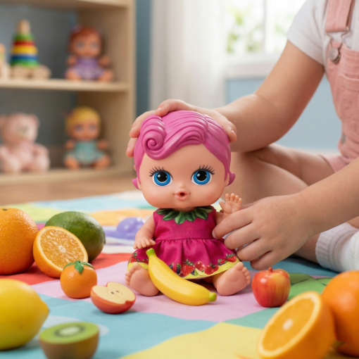 Boneca Coleção Frutinhas Sabor Groselha Cotiplás