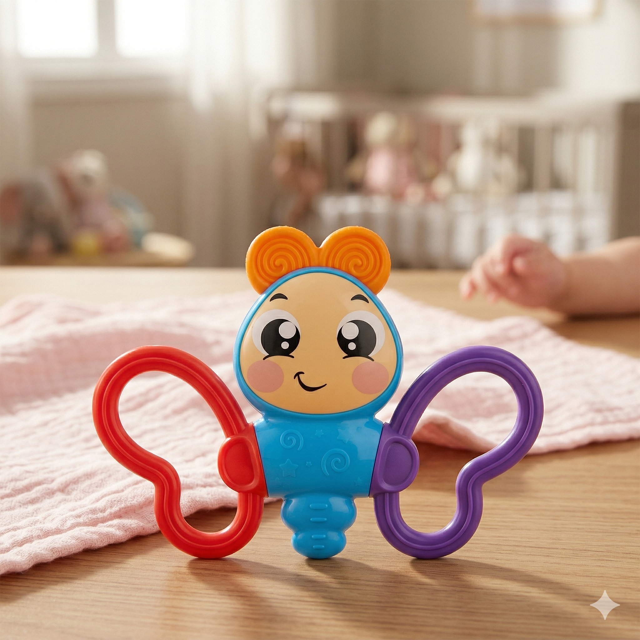 chocalho borboleta para bebê JP Brink