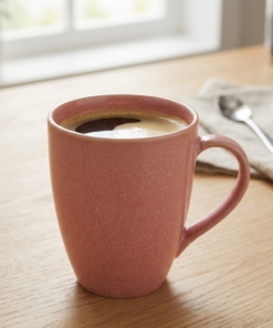 Caneca de Porcelana Rosa Hauskraft