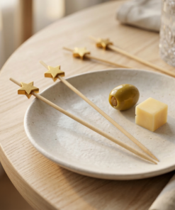 Palito de Bambu para Petiscos Estrela Dourada