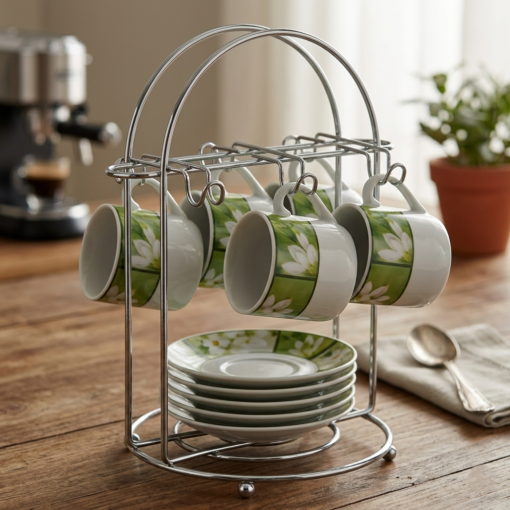 Suporte para Xícaras de Café Art Cook Cromado Arthi