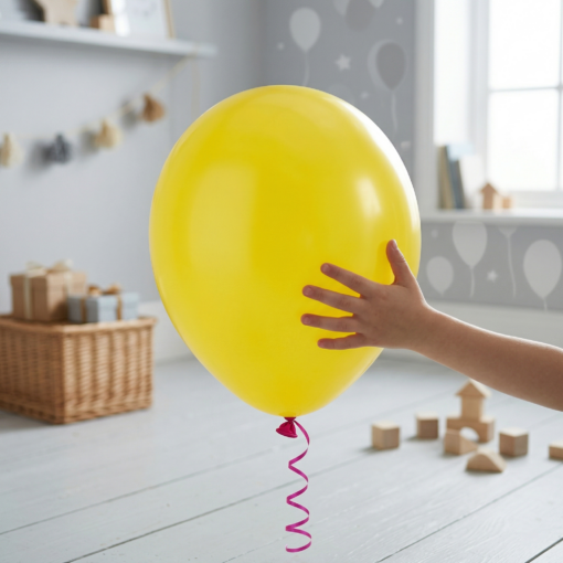 Balão Liso GF nº 09 Amarelo 50 Unidades Pic Pic
