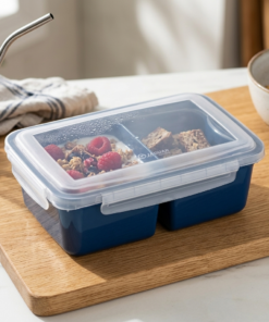 Pote com Trava e Divisória Marmita