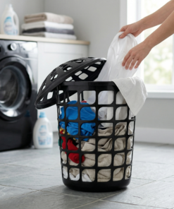 cesto de roupa telado de 57 litros