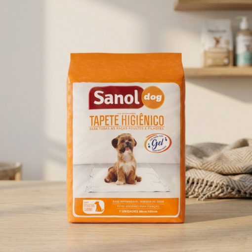 Tapete Higiénico Pacote com 7 Unidades Sanol Dog