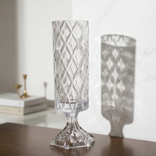 Vaso de Cristal de Chumbo Deli Diamond 41cm Lyor