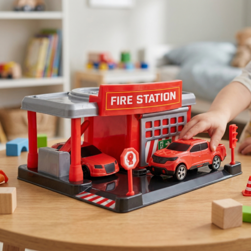 Posto de Bombeiro Brinquedo Play City Fire Station BS Toys