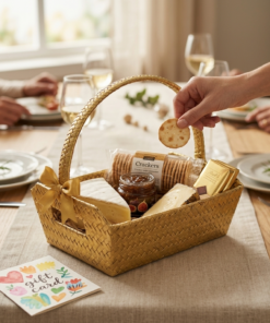 Kit Cesta Cristalino Ouro