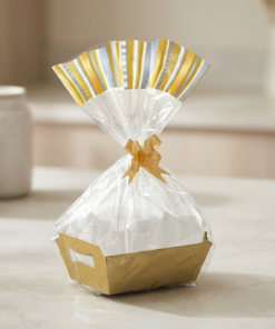 Kit Cesta Cristalino Ouro