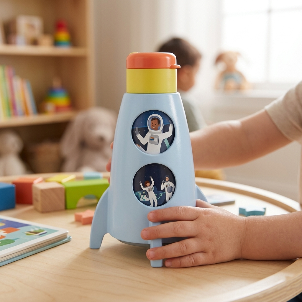 Garrafa Infantil Foguete 320ml