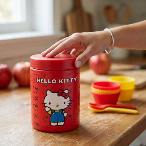 Pote Licenciado Hello Kitty Vermelho 1,5L Sanremo