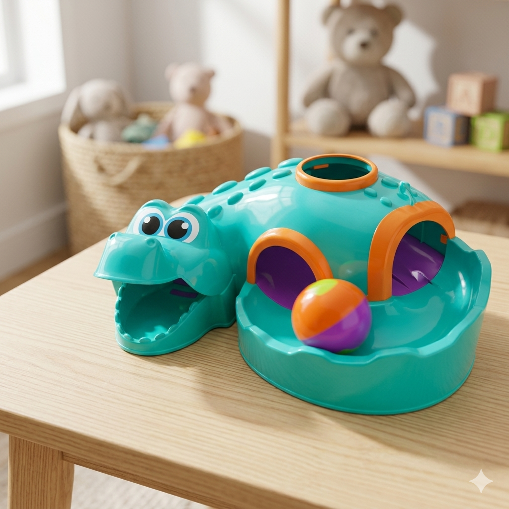 bola didática jacaré educativo