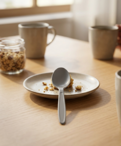 Colher Master de Plástico Branca Strawplast