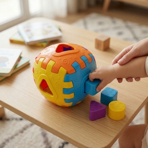 Cubo Didático na Solapa Brinquedo para Bebê JP Brink