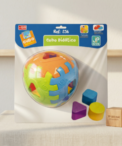 Cubo Didático na Solapa Brinquedo para Bebê JP Brink