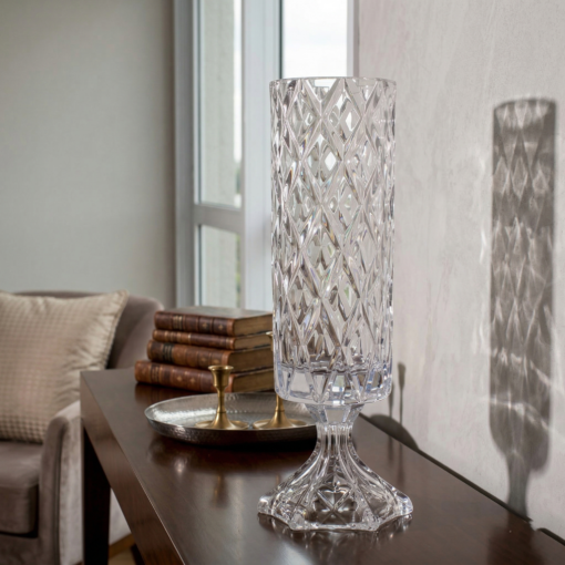 Vaso de Cristal de Chumbo Deli Diamond 41cm Lyor