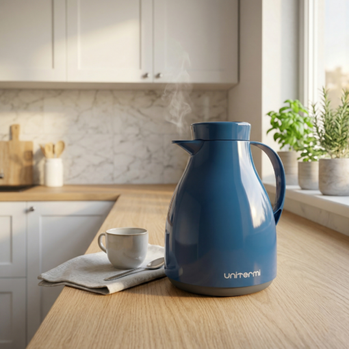 Garrafa Térmica Paris com Gatilho 1,0L Azul Unitermi