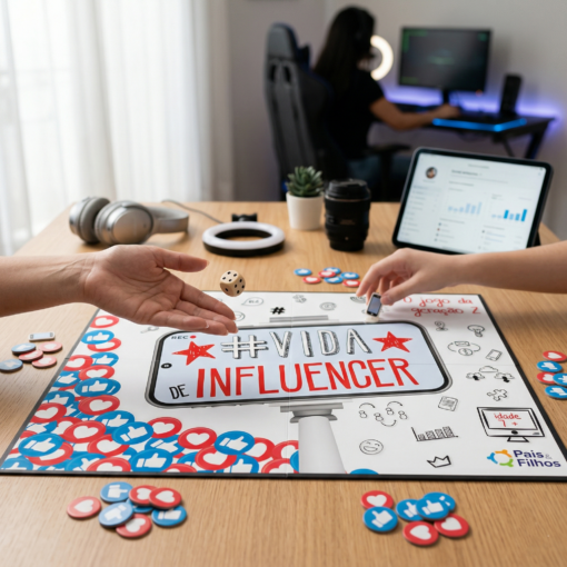 Jogo de Tabuleiro Vida de Influencer Única