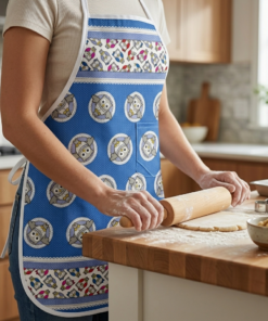 Avental de Cozinha Flanelado Decorado
