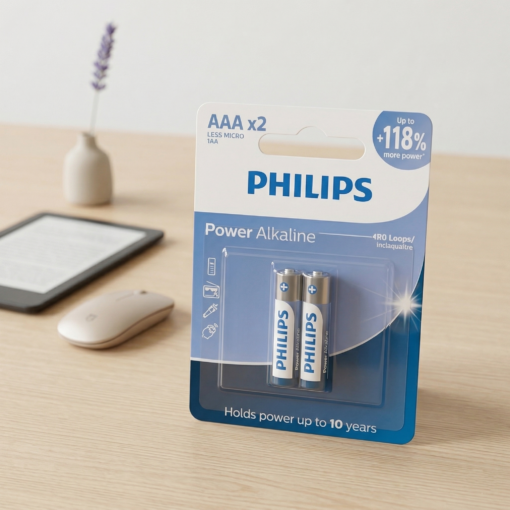 Pilha Alcalina AAA Palito Blister 2 Unidades Philips