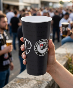 copo do corinthians plástico Plasútil