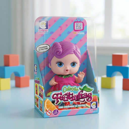Boneca Coleção Frutinhas Sabor Groselha Cotiplás