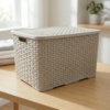 Organizador Rattan com Tampa 7L Coleta Seletiva Arqplast