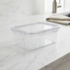 Pote com Trava Prime 800ml Transparente Prime