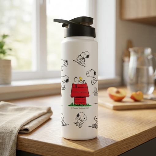 Squeeze Sport Branco Snoopy 750ml Bandeirante