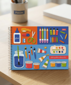 caderno de cartografia desenho Tilibra